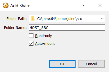 Adding the host’s src directory